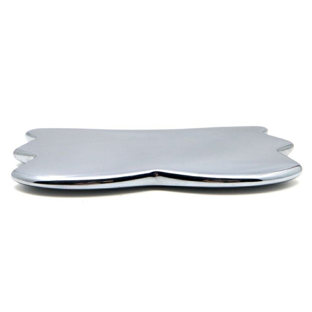 テラヘルツ鉱石 かっさ プレート バタフライ型 Cタイプ フェイシャルマッサージ 美容 健康 Terahertz 鏡面加工