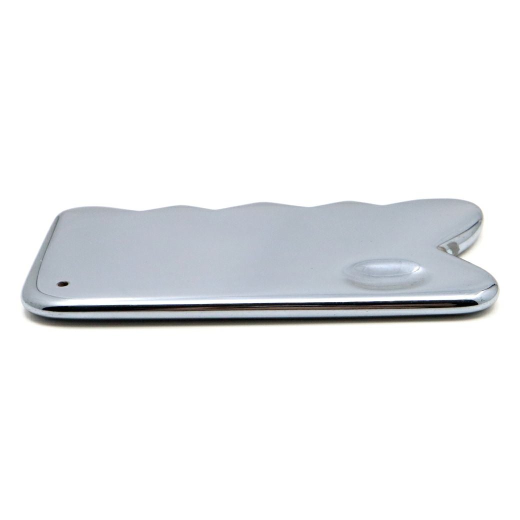 テラヘルツ鉱石 かっさ プレート 波型 Cタイプ フェイシャルマッサージ 美容 健康 Terahertz 鏡面加工