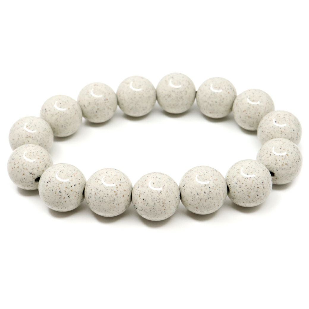 北投石 ブレスレット 14mm 台湾産 ほくとうせき セラミック ラジウム Hokutolite