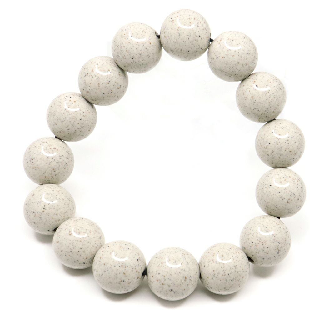北投石 ブレスレット 14mm 台湾産 ほくとうせき セラミック ラジウム Hokutolite