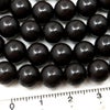 北投石 ビーズ パーツ 8mm 黒色 ブラック 一連 約40cm 台湾産 ほくとうせき セラミック ラジウム Hokutolite
