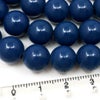 北投石 ビーズ パーツ 10mm 青色 ブルー 一連 約40cm 台湾産 ほくとうせき セラミック ラジウム Hokutolite