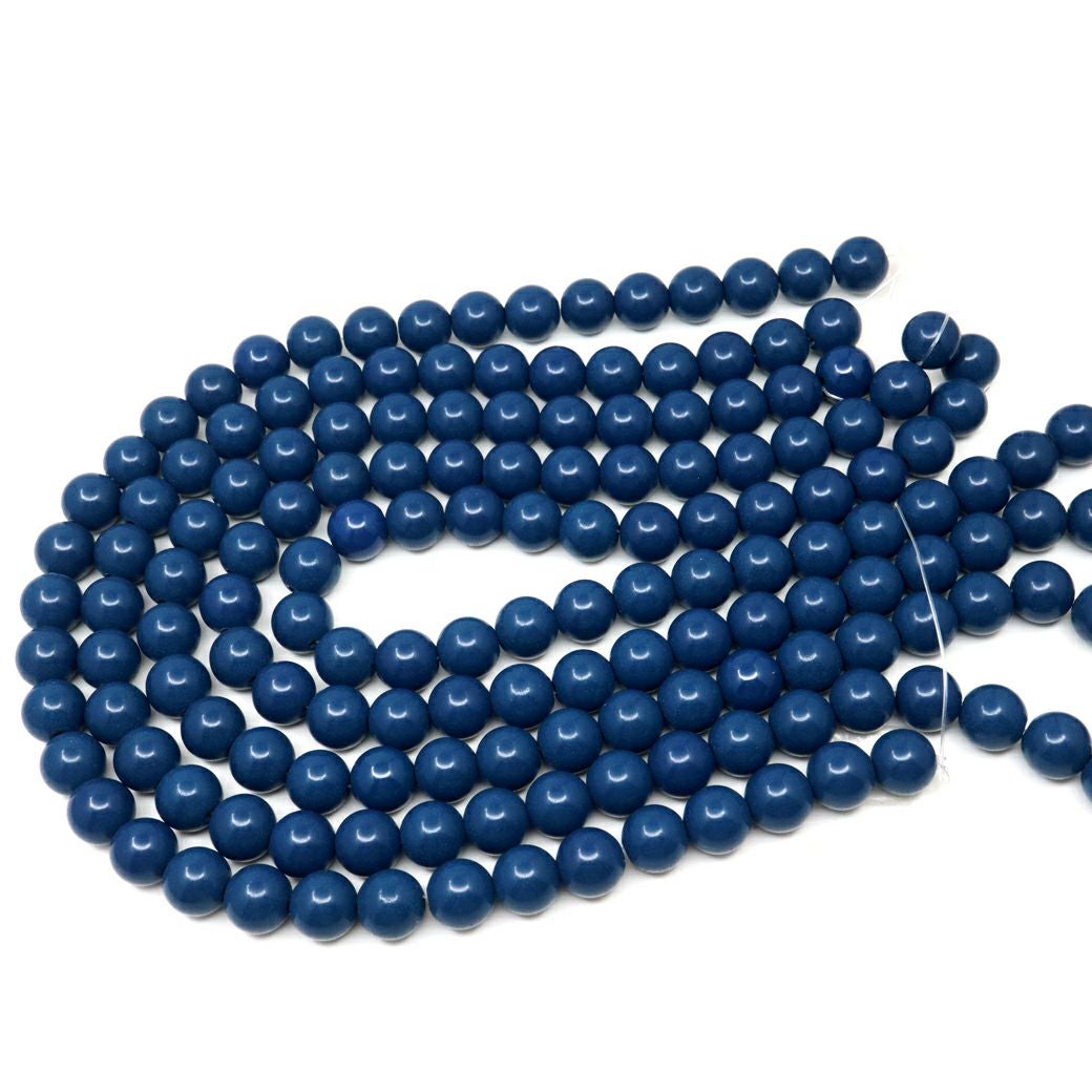 北投石 ビーズ パーツ 12mm 青色 ブルー 一連 約40cm 台湾産 ほくとうせき セラミック ラジウム Hokutolite